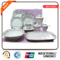 47PCS Square Shape Ceramic Tableware